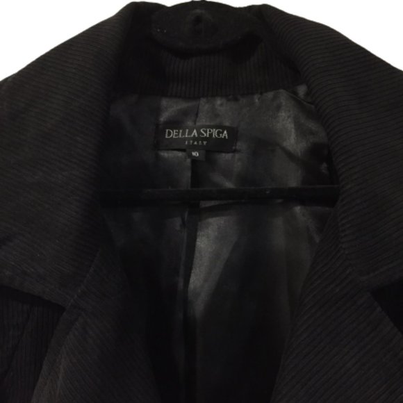 Della Spiga Italy Ladies Black Jacket - Picture 3 of 12